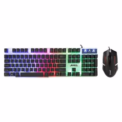 Ensemble Clavier et Souris Gamer JEDEL - Technologie de connectivité: Filaire - Interface: USB - Clavier: Nombre De Clés: 104 ...
