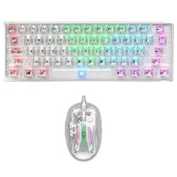 Ensemble Clavier et Souris Gamer Filaire STAR WAVE GCM1085 RGB - Transparent
