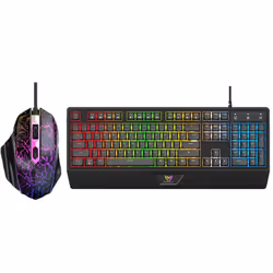 Ensemble Clavier et Souris Gamer STAR WAVE GCM1088 - Technologie de connectivité: Filaire - Interface: USB - Clavier: Norme C ...