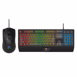 Ensemble Clavier et Souris Gamer Filaire STAR WAVE GCM1089 RGB - Noir