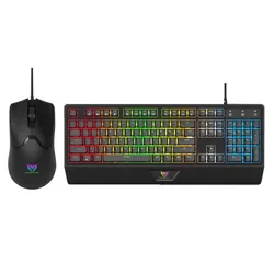 Ensemble Clavier et Souris Gamer Filaire STAR WAVE GCM1089 RGB - Noir
