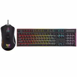 Ensemble Clavier et Souris Gamer Filaire STAR WAVE GCM1090 RGB - Noir