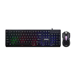 Ensemble clavier et souris Gaming filaire JEDEL GK106 / RGB / Noir