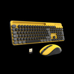 Ensemble Clavier et Souris Sans Fil Advance Pep's / Jaune