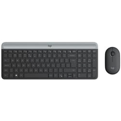 Ensemble Clavier & Souris Sans Fil Logitech Ultra-fin MK470 - Noir