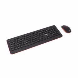 Ensemble Clavier Souris sans fil Sbox WKM-24 - Couleur Noir et Rouge - Clavier: 106x Boutons / Dimensions 448 x 157 x 23 mm - ...