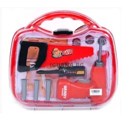 Ensemble D'outils Avec Perceuse Rouge