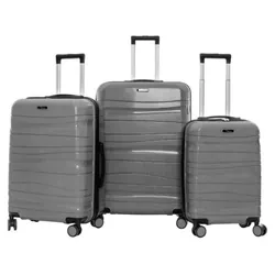 Ensemble de 3 Valises TITOU Incassable Polypropylene - Gris