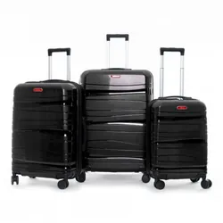 Ensemble de 3 Valises TITOU Incassable Polypropylene - Noir