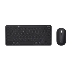 Trust Lyra clavier Souris incluse RF sans fil + Bluetooth AZERTY Français Noir