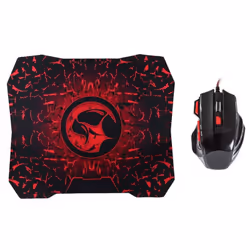 Ensemble Souris Gamer et Tapis Macro G300 – 7 Boutons – LED Lumineux avec 3 Couleurs – Résolution 800/1200/1600 DPI – Câble 1 ...