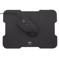Ensemble Souris Gaming 3200 dpi + Tapis Souris White Shark BLACK FOOT