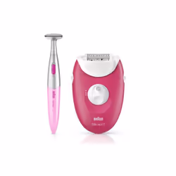 Epilateur Braun Silk-épil 3 SE3-420 - Type d'épilateur : Corps - Alimentation à fil/prise secteur - Système doté de 20 pincet ...