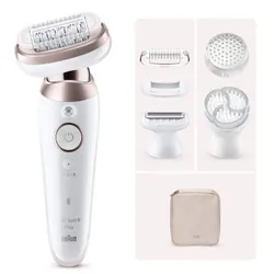 EPILATEUR Braun Silk Epil 9 Blanc et Rose / SES9-000