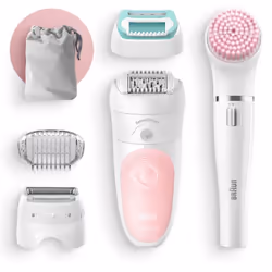 Épilateur BRAUN Silképil 5 Sensosmart - Technologie : SensoSmart - 3 accessoires exfoliation Sonic - Système de massage : 2 V ...