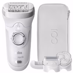 Epilateur électrique Braun Max Braun MB SES9 - 40 pincettes MicroGrip - Tête 40% plus large - 100% étanche - Conception ergon ...