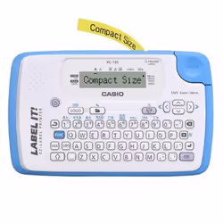 Étiqueteuse CASIO  Ecran: LCD (96 x 16 points) - Taille d'écran: 12 chiffres x 1 lignes - Vitesse d'impression: 6 mm/sec - Ré ...