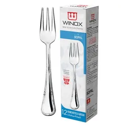 Etui Fourchettes à Gâteaux Séries Kenza WINOX 12 Pièces - Inox Inoxydable (W103101)