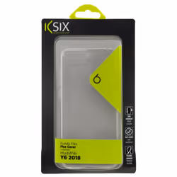 Etui TPU Ksix Flex pour Huawei Y6 2018 / Transparent