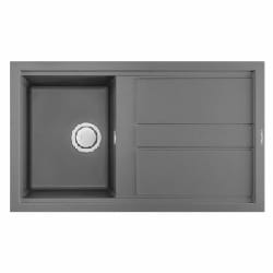 Evier 86cm graniteck 1 bac gris titanium SMART.86G FOCUS