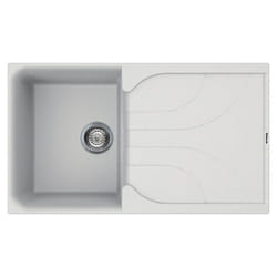 Évier Focus Graniteck 1 Bac 86Cm Blanc