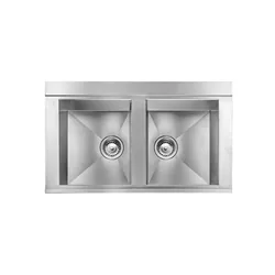 Évier Inox Premium ANTHEA-IX21 2 bacs, Double Bacs Inox