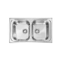 Évier Inox Premium GHIBLI-IX20 2 bacs, Double Bacs Inox