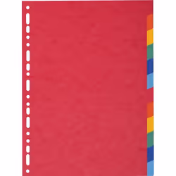 Exacompta 1412E, Multicolore, Carton, A4, 225 mm, 297 mm, 0,3 mm