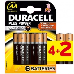 Piles Alcaline DURACELL Plus Power AA LR6