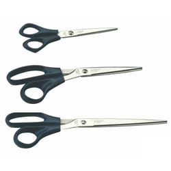 FAIBO T1600 ciseaux à bouts ronds Ciseaux d'office Découpe droite Noir, Argent