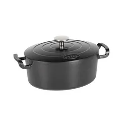 Faitout Sitram Fonte 4 Litres Oval Noir (711091)