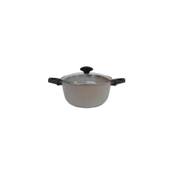 Faitout TVS GEA 24 cm + couv pyrex minéral + induction (TVAL33145)