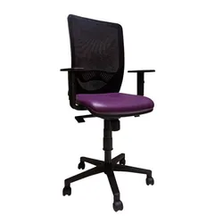 Fauteuil Opérationnel DUKE En Simili Cuir Avec Accoudoirs Réglable - Violet