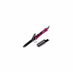 Fer à Boucler 25 mm - Revêtement céramique pour traiter les cheveux en  douceur et respecter la structure capillaire - Brosse ...
