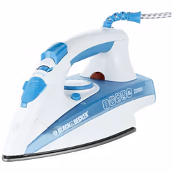Fer à Repasser BLACK & DECKER - Puissance: 2200 Watts - Semelle en céramique - Contrôle de la températur - Vapeur verticale e ...