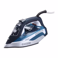 Fer À Vapeur Black+Decker - Puissance : 2400W - Tension: ‎240 V - Semelle : Antiadhésive recouverte de céramique - 99 trous d ...
