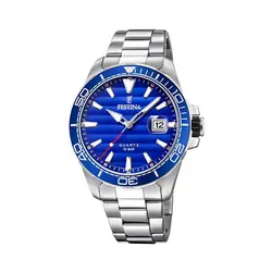 Festina F20360/1 montre Montre bracelet Mâle Quartz Bleu, Argent