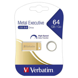 Flash Disque Verbatim 64Go USB 3.2 Gold