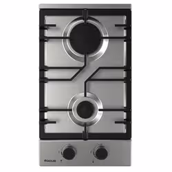 Focus QUADRA 32 - Plaque Inox 30 cm, 2 Bruleurs à gaz, Sécurité thermocouple