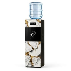 Fontaine D'eau avec Réfrigérateur LEXICAL LWD-6080-1 670W - Blanc&Gold