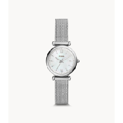 Fossil Carlie Montre bracelet Femelle Quartz Argent