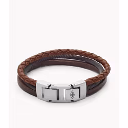 Fossil JF02213040 bracelet Cuir, Acier inoxydable - Vue supplémentaire 2