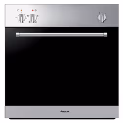 Four Encastrable Focus F.728X - Four à Gaz Statique - Capacité 58 Litres - Dimensions 60cm - Couleur INOX - 5 programmes - Cl ...