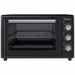 Four Électrique BIOLUX - Volume: 45 Litres - Température: Réglable de 250° - Minuterie: 90 minutes - Alimentation 220-240 / 5 ...