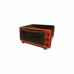 Four LUXELL Rouge KF3225 - Capacité : 32 Litres- Puissance : 1300 W- Minuterie réglable- Thermostat réglable- Deux plateaux é ...