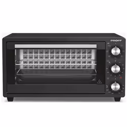 Four Électrique PROFF - Volume : 20 Litres - Puissance : 1500W - Nombre de programmes : 6 Programmes - Cavité Emaillée - Fonc ...