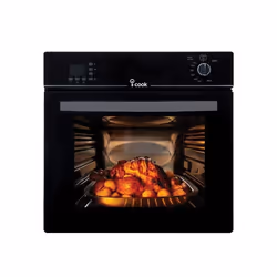 Four à gaz/électrique encastrable i-Cook avec grill - Largeur 60 cm - Capacité 70 L - Cavité en Acier inoxydable - Minuterie ...