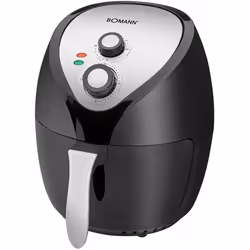 Friteuse BOMANN - Puissance: 1400 Watts - Capacité: 3.6 Litres - Système à air chaud sans huile - Thermostat réglable en cont ...