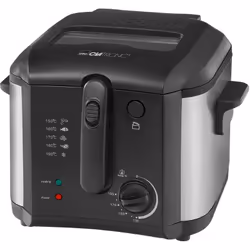 Friteuse CLATRONIC - Puissance: 1600 Watts - Capacité huile / graisse: 2,5 litres - Côtés en acier inoxydable - Réservoir d'h ...