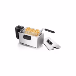 Friteuse TECHWOOD TFR-3000 - Capacité : 3 Litres - Puissance : 2000 Watts - Thermostat réglable de 130°c à 190°c - Matière pr ...